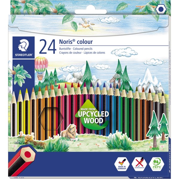 STAEDTLER Farbstift Noris colour 185C24 f. sortiert 24 St./Pack