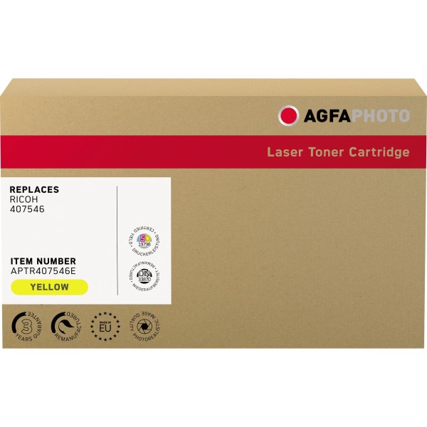 AgfaPhoto Toner APTR407546E wie Ricoh 407546 gelb