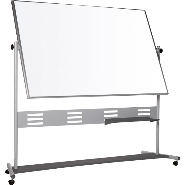 Bi-office Whiteboard QR5204GR mobil drehbar emailliert 120x90cm