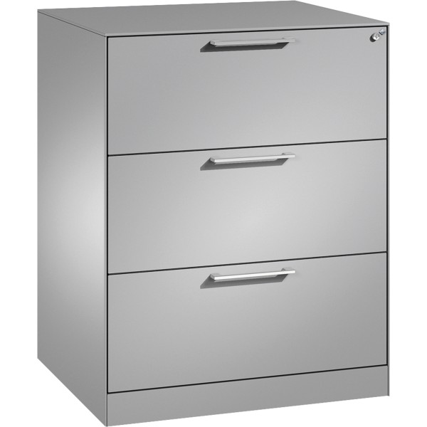 C+P Hängeregistraturschrank Asisto 146243312S10004 A4 2bhg wsalu/wsalu