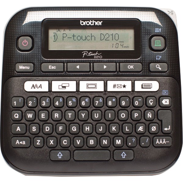 Brother Beschriftungsgerät D210 PTD210ZG1 3,5-12mm QWERTZ