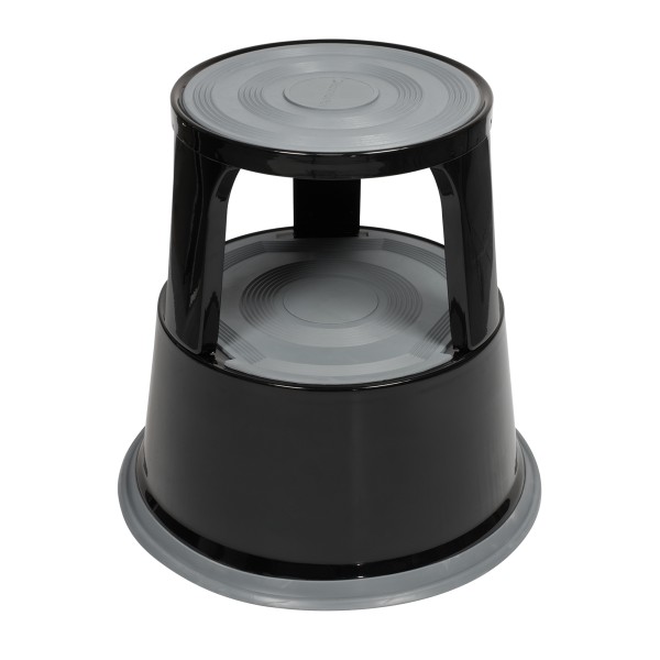 Soennecken Rollhocker 3617 mit 3 Gleitrollen Metall schwarz