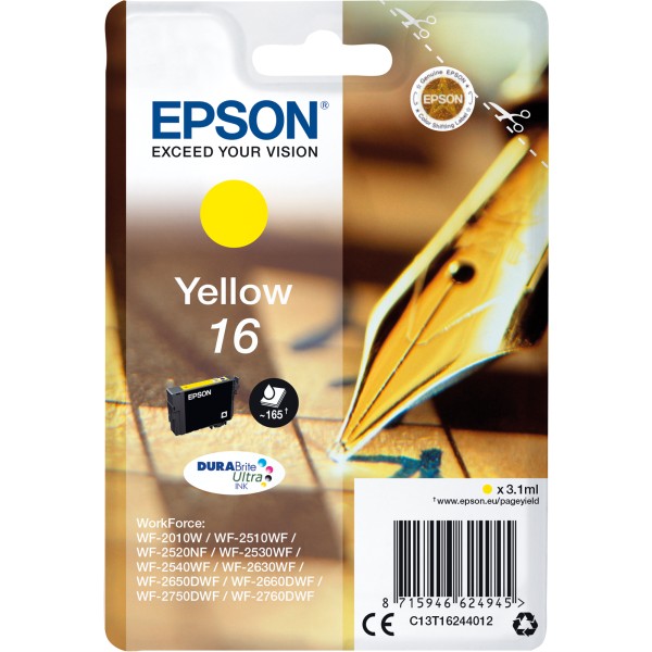 Epson Tintenpatrone C13T16244012 3,1ml gelb