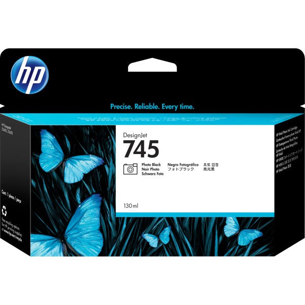 Tintenpatrone HP F9J98A Nr745 fotoschwarz 130ml (DJ Z5600 PS)