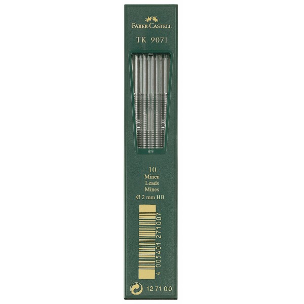 Faber-Castell Fallmine TK 9071 127100 2mm HB 10 St./Pack.