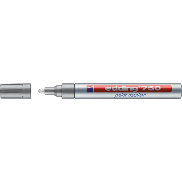 edding Lackmarker 750 4-750054 2-4mm Rundspitze permanent silber