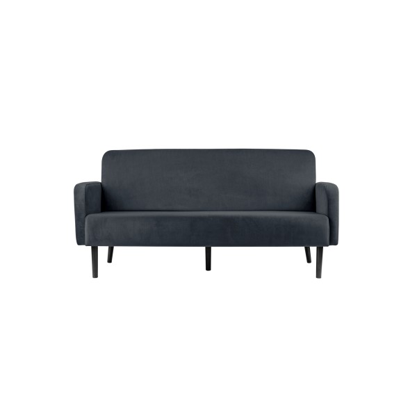 Paperflow Sofa LISBOA LC3PV.01.11 3Sitzer Samt sw/an