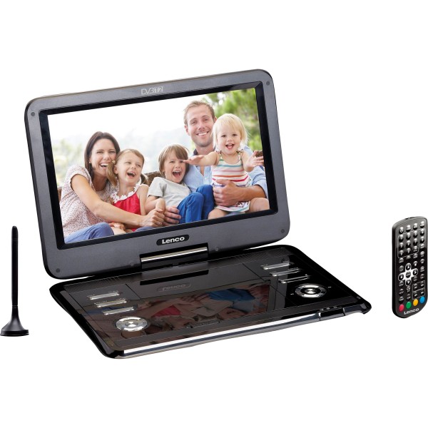 Lenco DVD-Player DVP-1273 2294293 DVB-T 2 12Zoll tragbar sw