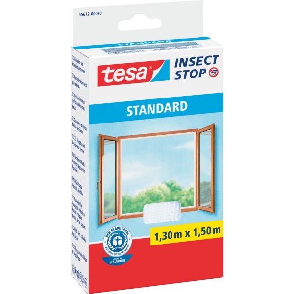 tesa Fliegengitter standard 55672-00020-02 1,3x1,5m weiß