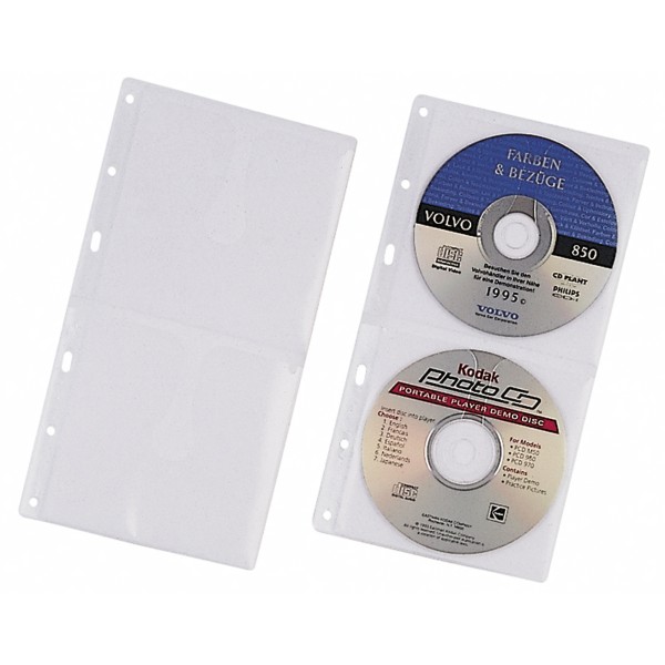 DURABLE CD/DVD Hülle COVER S 520319 PP transparent 5 St./Pack.