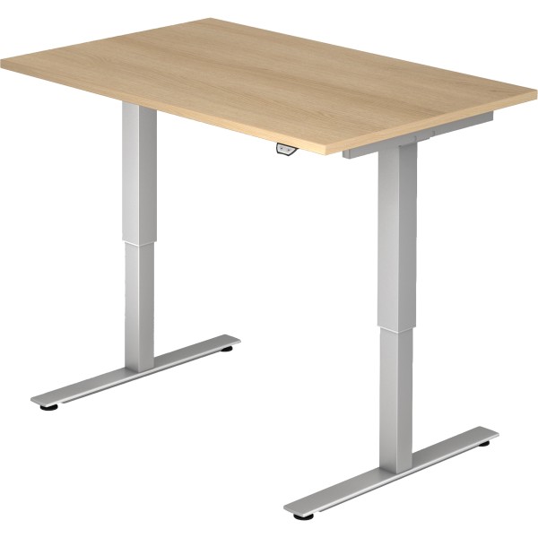 Hammerbacher Schreibtisch VXDSM12/E/S 120x80cm eiche