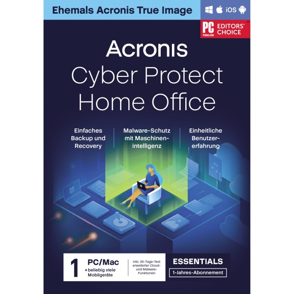 Acronis Cyber Protect Home Office HOEASHLOS Essential1 Jahr 1Comp