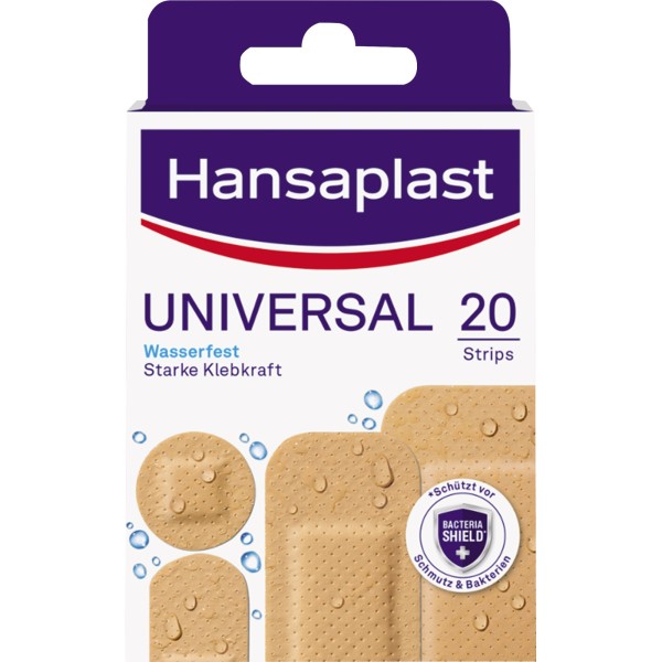 Hansaplast Pflasterstrip UNIVERSAL 1009266 4Größen 20 St./Pack.