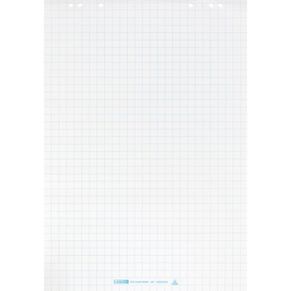 Landre Flipchartblock 100050592 68x99cm 20Bl gel. kar 5 St./Pack.
