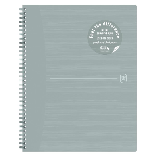 Oxford Notizbuch Origins 400150008 A4+ 70Blatt grau kariert