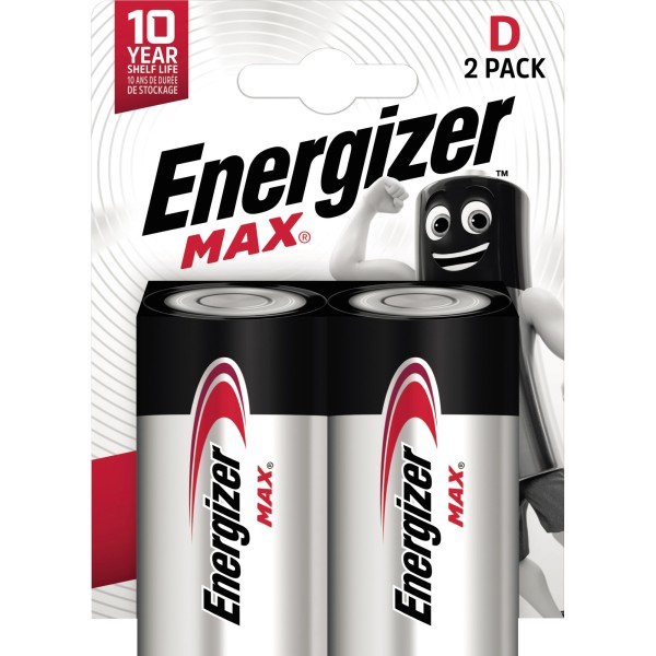 Energizer Batterie Max Alkaline E302306800 D/Mono/LR20 2 St./Pack.