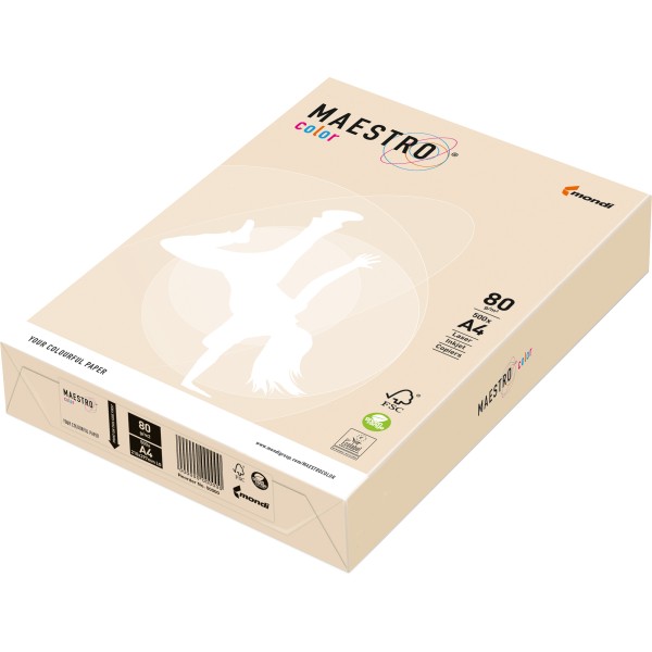 MAESTRO Kopierpapier color 9417-CR20A80S A4 creme 500Bl./Pack