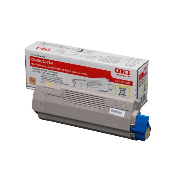 OKI Toner 43872305 2.000Seiten gelb