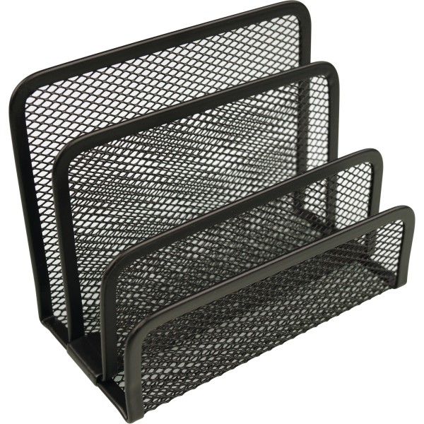 helit Briefständer Mesh H2518395 14x7x9,7cm 3Fächer Metall schwarz