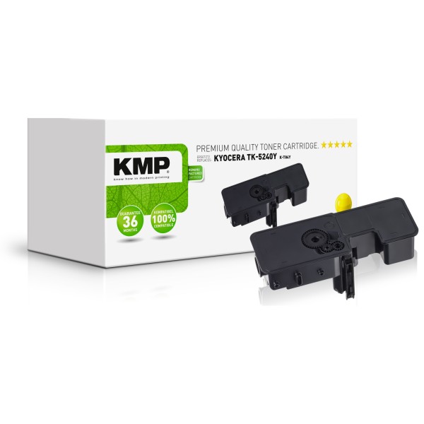 KMP Toner 2912,0009 K-T84Y wie Kyocera TK5240Y gelb