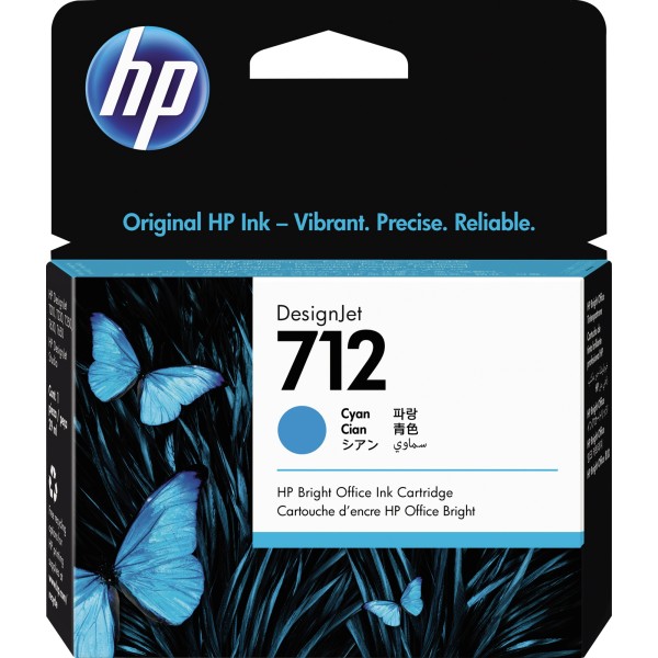 HP Tintenpatrone 3ED67A 712 29ml cyan