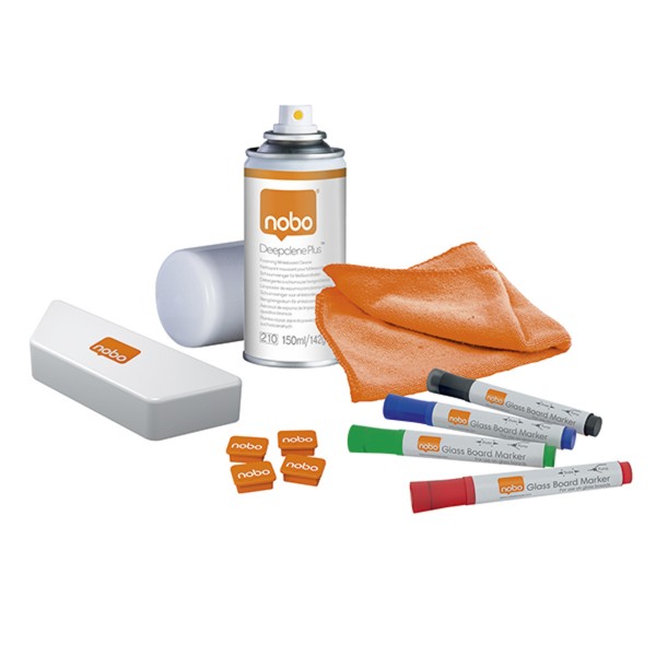 Nobo® Starterkit für Glas-Whiteboards