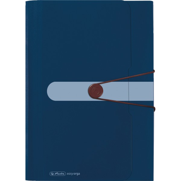 Herlitz Fächermappe 11411261 12Fächer Recycling PP dunkelblau