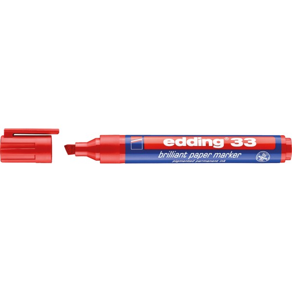 edding Pigmentmarker 33 4-33002 1-5mm Keilspitze rot