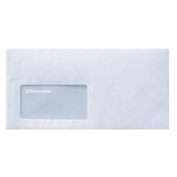 Soennecken Briefumschlag 2929 DL 75g mF sk weiß 1.000 St./Pack.