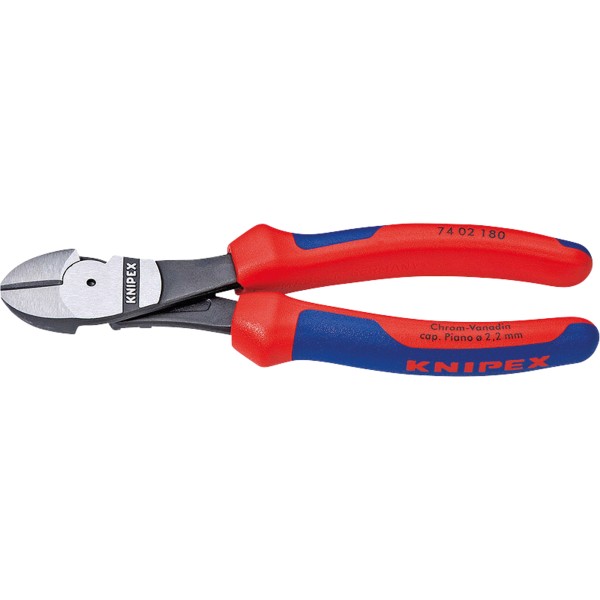 KNIPEX Kraft-Seitenschneider 74 02 180 mit Facette 180mm