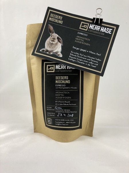 Seegers Mischung, Espresso, 250 g / Beutel