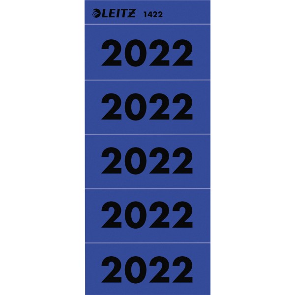 Leitz Jahresschild 2022 14220035 blau 100 St./Pack.