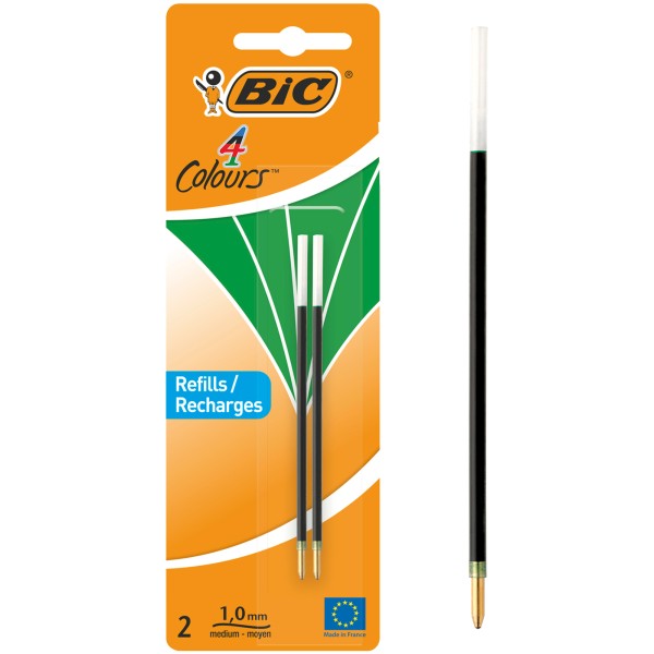 BIC Kugelschreibermine 4 Colours 929250 0,4mm grün 2 St./Pack.