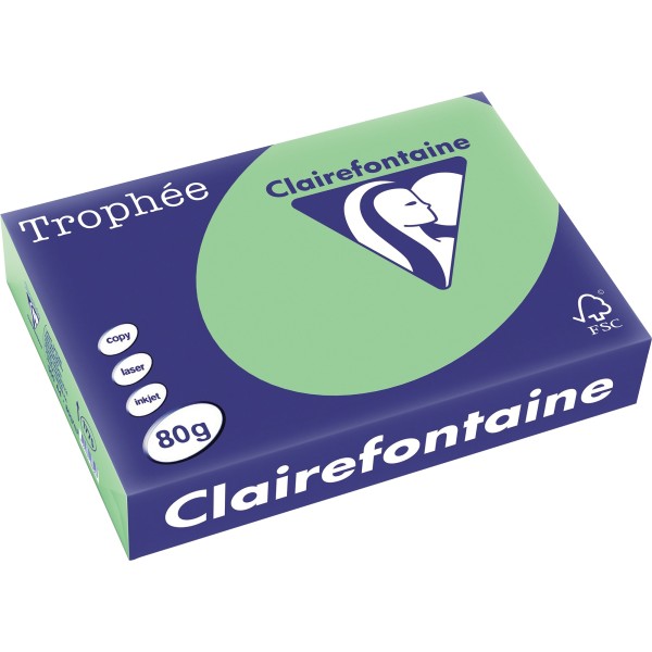 Clairefontaine Kopierpapier 1775C A4 80g naturgrün 500Bl.