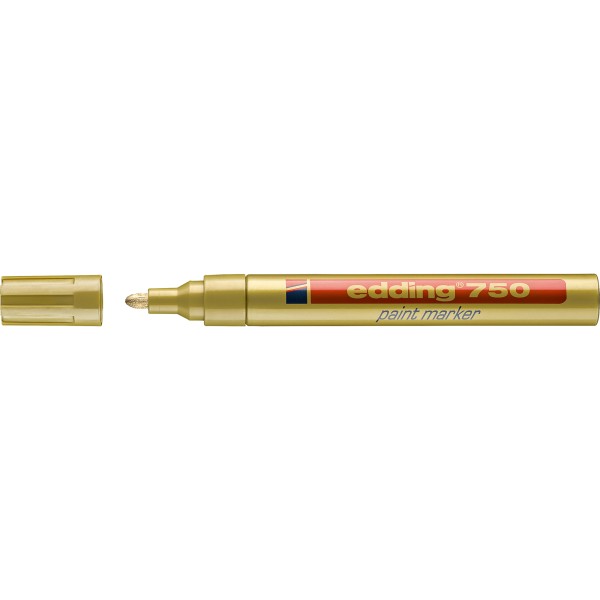 edding Lackmarker 750 4-750053 2-4mm Rundspitze permanent gold