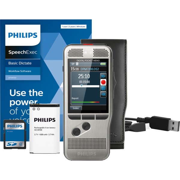 Philips Diktiergerät Digital Pocket Memo DPM7200/02