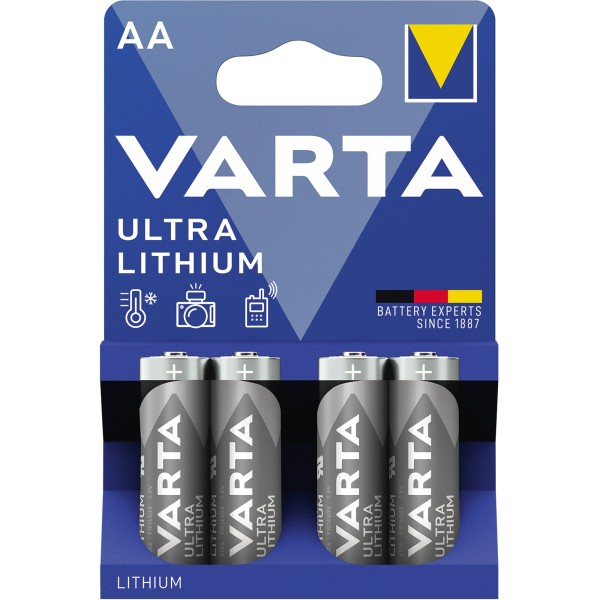 Varta Batterie 6106301404 AA Mignon 1,5V 4 St./Pack.
