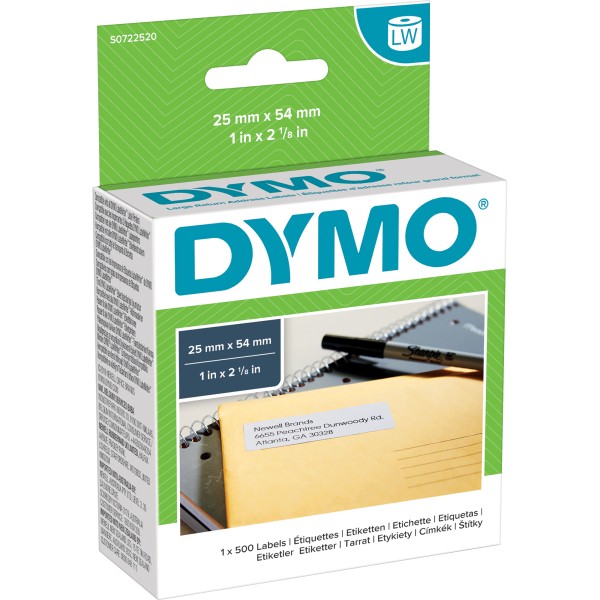 DYMO Adressetikett S0722520 54x25mm weiß 500 St./Rl.