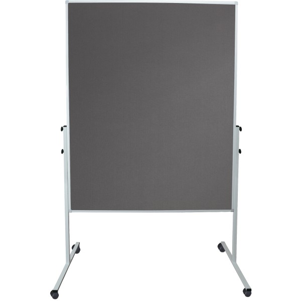 Soennecken Moderationswand 4868 120x150cm Filz grau inkl. Rollen