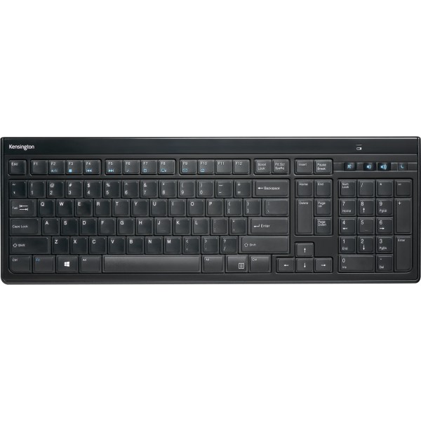 Kensington Tastatur AdvanceFit K72344DE kabellos schwarz