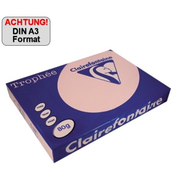 Clairefontaine Kopierpapier 1888C A3 80g rosa 500Bl.