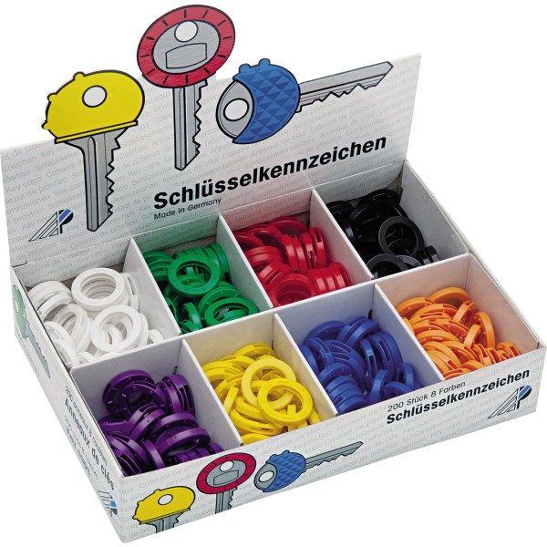 WEDO Schlüsselkennring 2628008 Kunststoff sortiert 200 St./Pack.