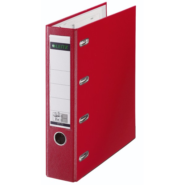 Leitz Doppelordner 10120025 2xDIN A5 quer 75mm PP rot