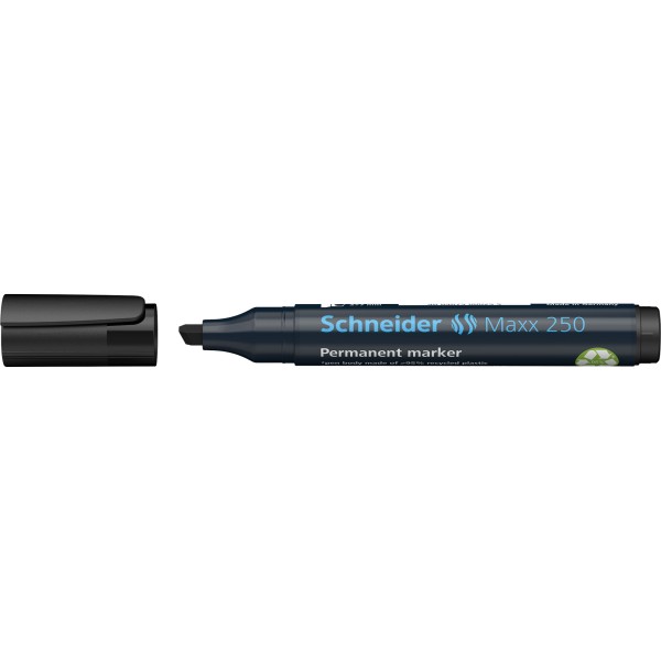 Schneider Permanentmarker Maxx 250 125001 2-7mm Keilspitze schwarz