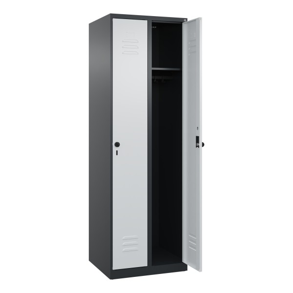 C+P Spind Classic PLUS 2Abteile 1850x600x500mm s.gr/l.gr