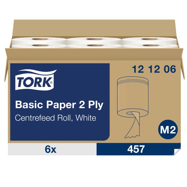 Tork Handtuchrolle M2 121206 160mx20cm 2lagig ws 6 Rl./Pack