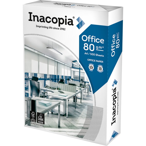 Inacopia Kopierpapier office 2100007670 A4 80g 500 Bl./Pack.