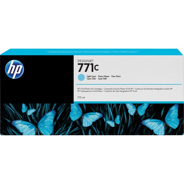 HP Tintenpatrone B6Y12A 771C 775ml fotocyan