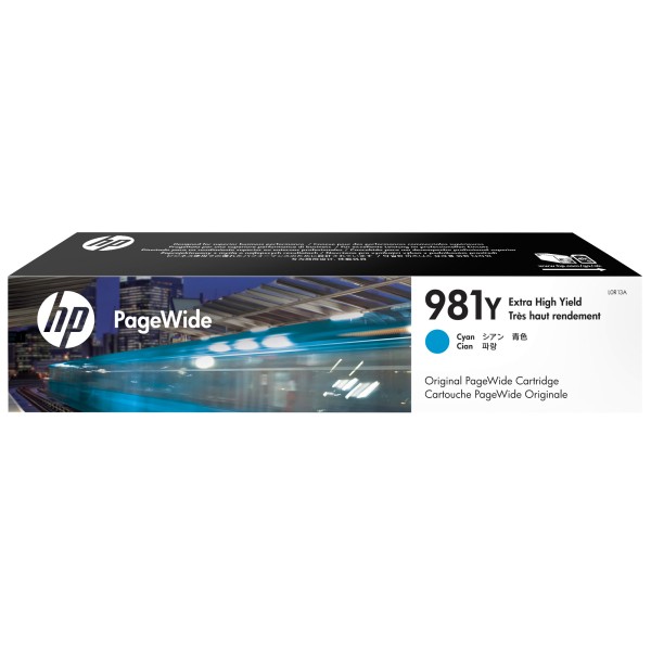 HP Tintenpatrone L0R13A 981Y 16.000Seiten cyan