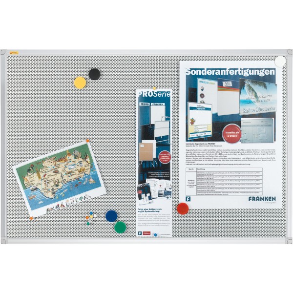 Franken Pinntafel Pin n Mag PM3603 120x90cm silber/grau